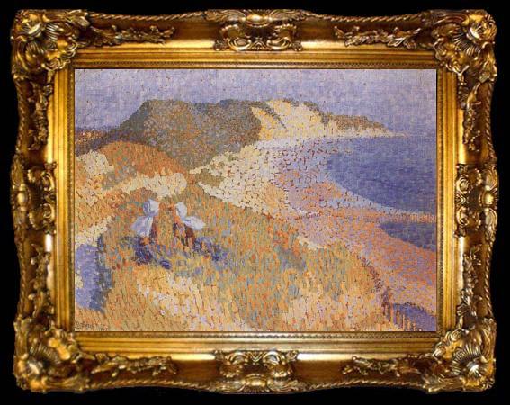 framed  Jan Toorop The Dunes and the Sea at Zoutlande, ta009-2